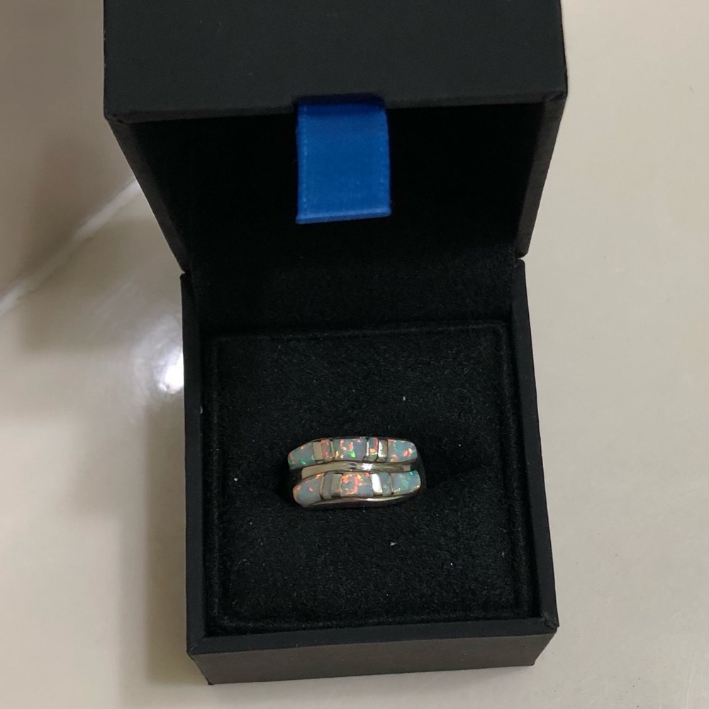 Beautiful Opal TSF Sterling Silver Women’s Ring